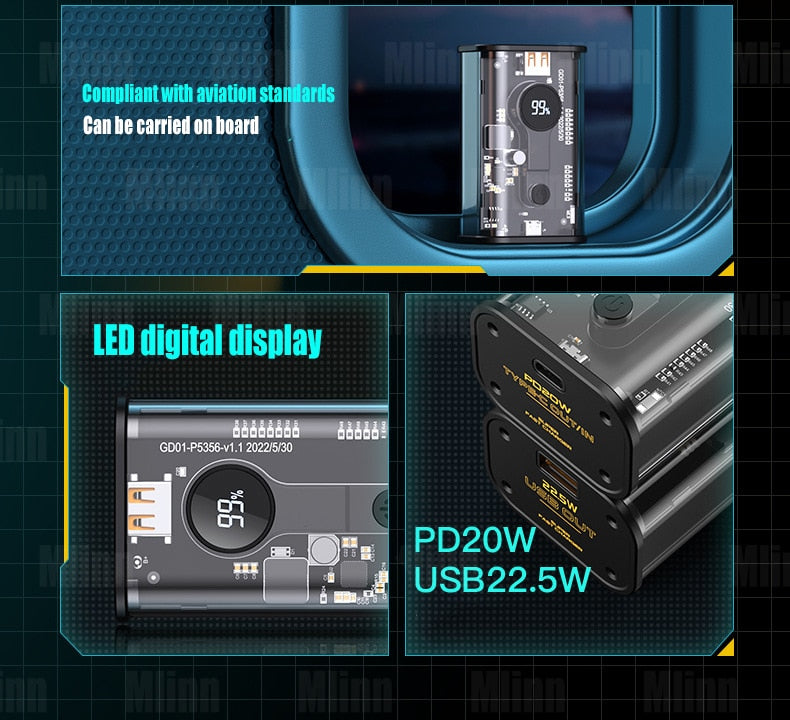 Digital Display Transparent Power Bank - Image 5