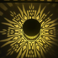 Geometric Pattern Decorative Solar Garden Wall Light - Image 7