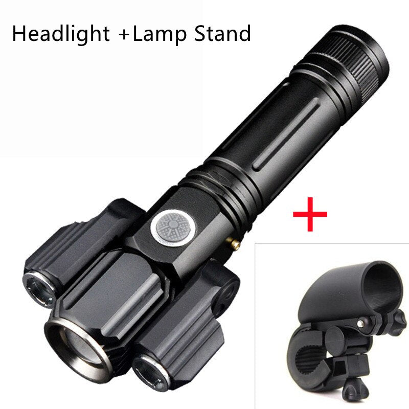 Three Head Rechargeable Rotatable Flashlight - Image 7