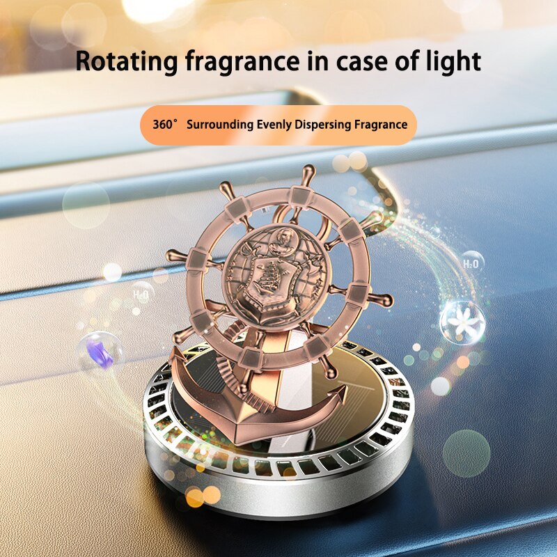 Auto Aroma Solar Energy Windmill Air Freshener - Image 1