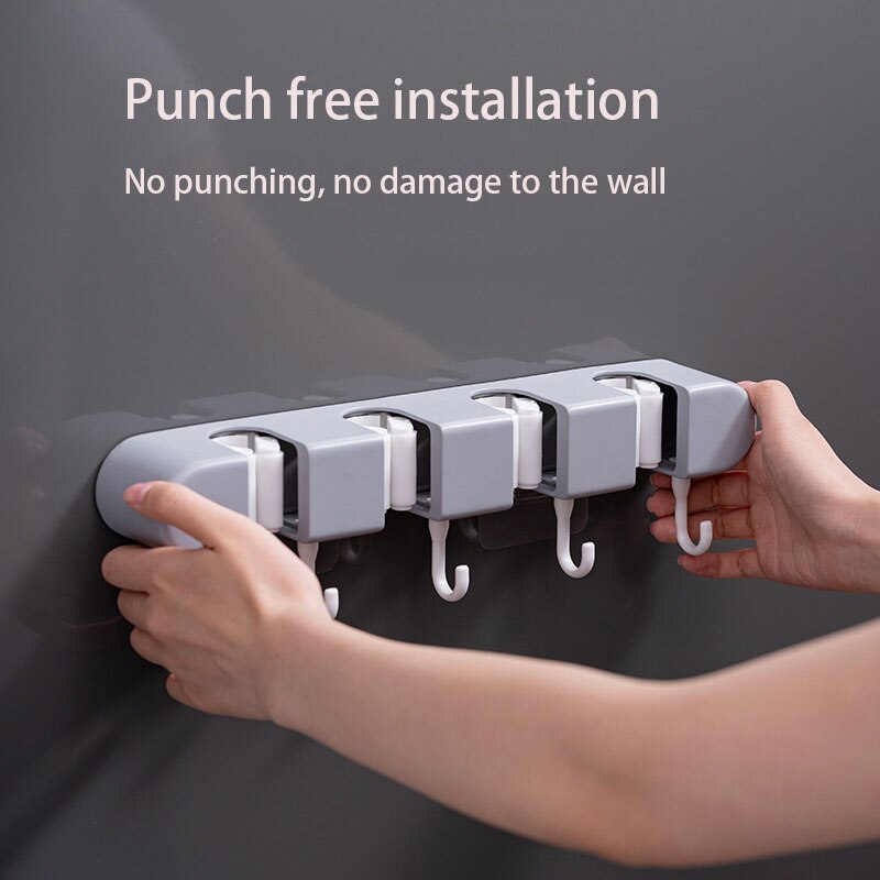 Ultra Clean Wall-Mounted Mop Storage Hook - Image 5