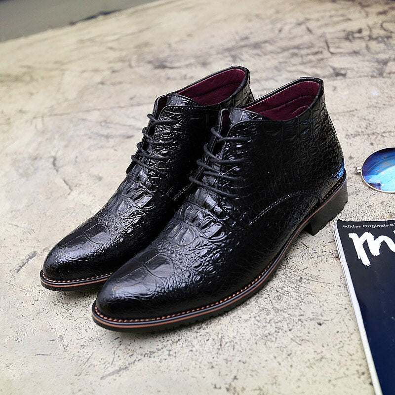 Leather Warm Thick Men Winter Boots - Image 2