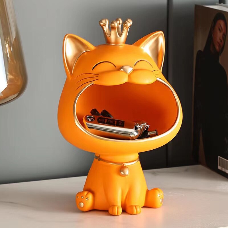 Fortune Kitty Statue Home Storage Box - Image 3