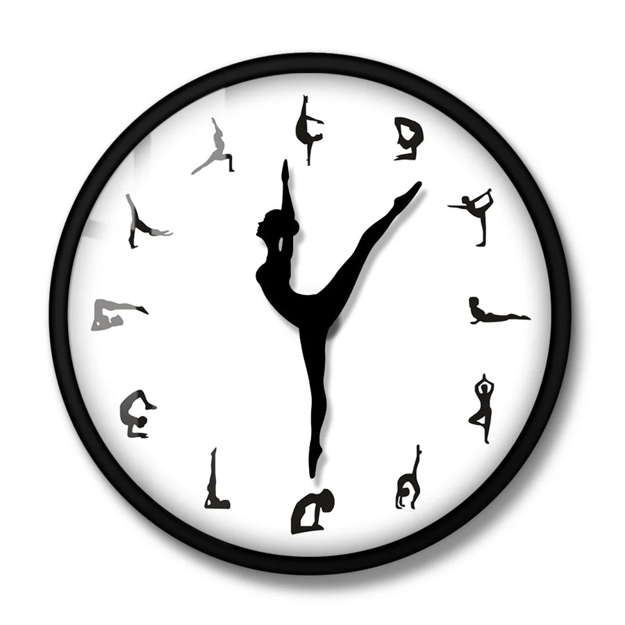 Mindful Movement Yoga Wall Clock