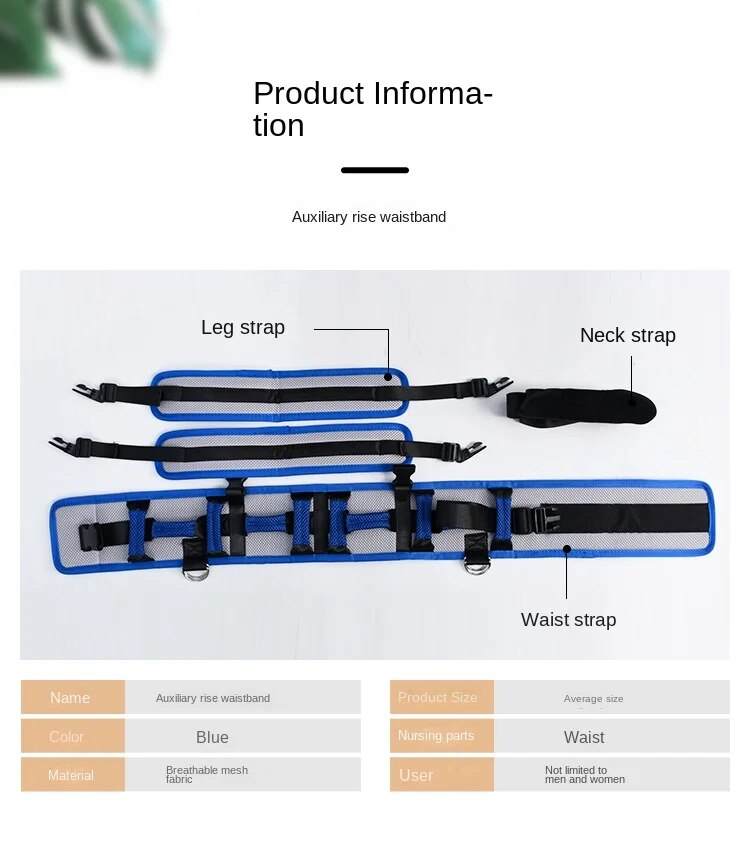 Secure Lift Body Support Patient Transfer Strap Belt · Mavigadget
