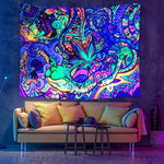 Colorful Glowing Luminous Tapestry