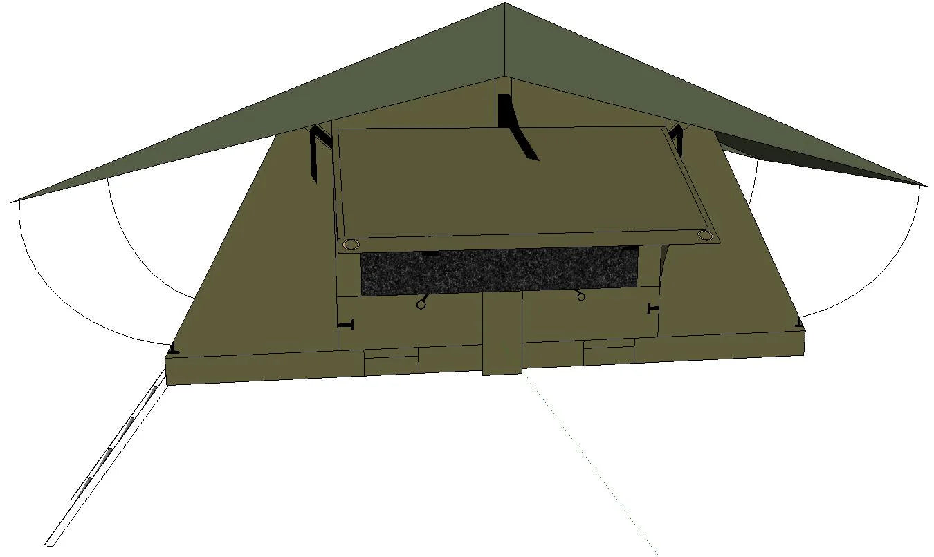 Quick Setup All-Weather Camping Foldable Car Roof Tent - Image 6