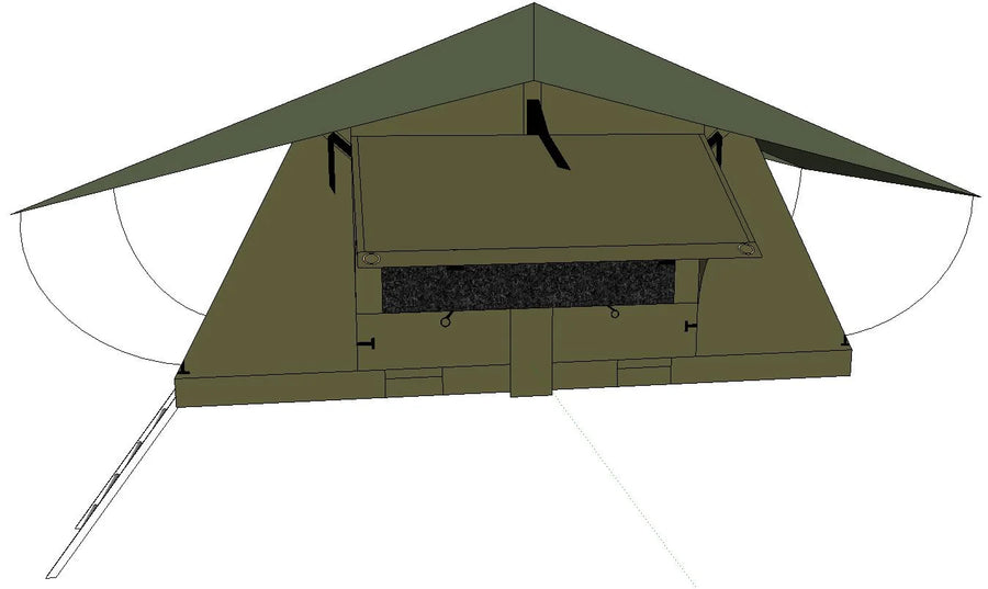 Quick Setup All-Weather Camping Foldable Car Roof Tent - Image 6