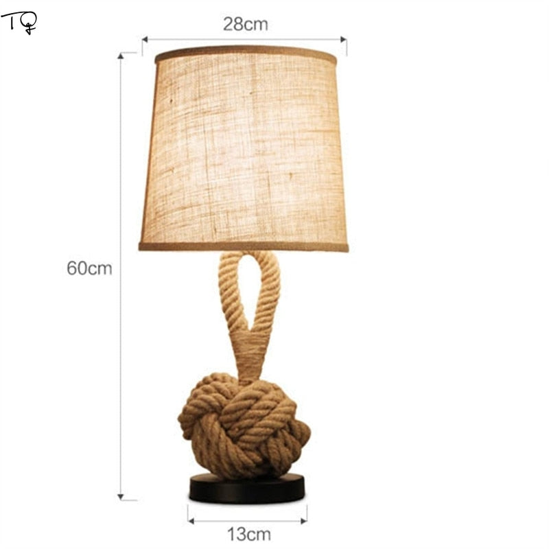 American Retro Rope Table Lamp