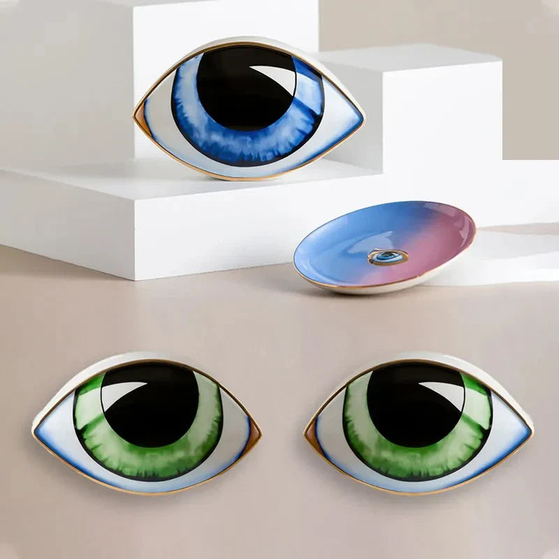 Mystic Eye Sculpture Ceramic Home Decor - Image 2