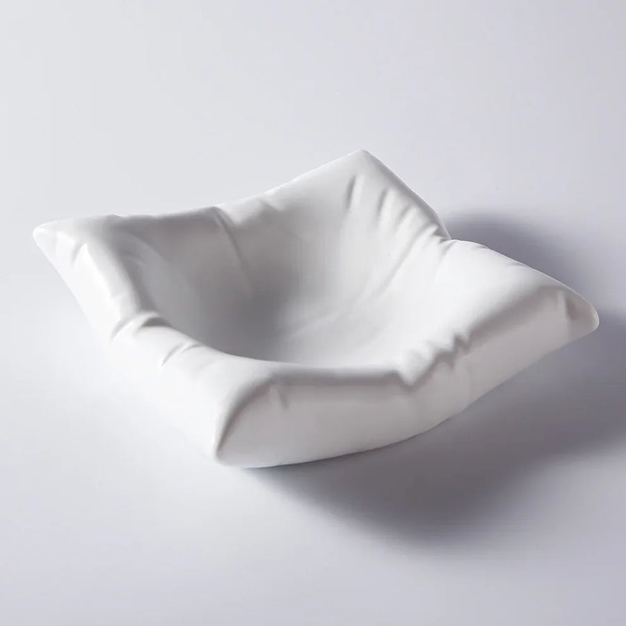 Ceramic Artistic Pillow Shape Food Plate - Image 5