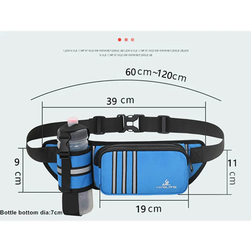 Sport Water Bottle Holder Hiking Waist Bag