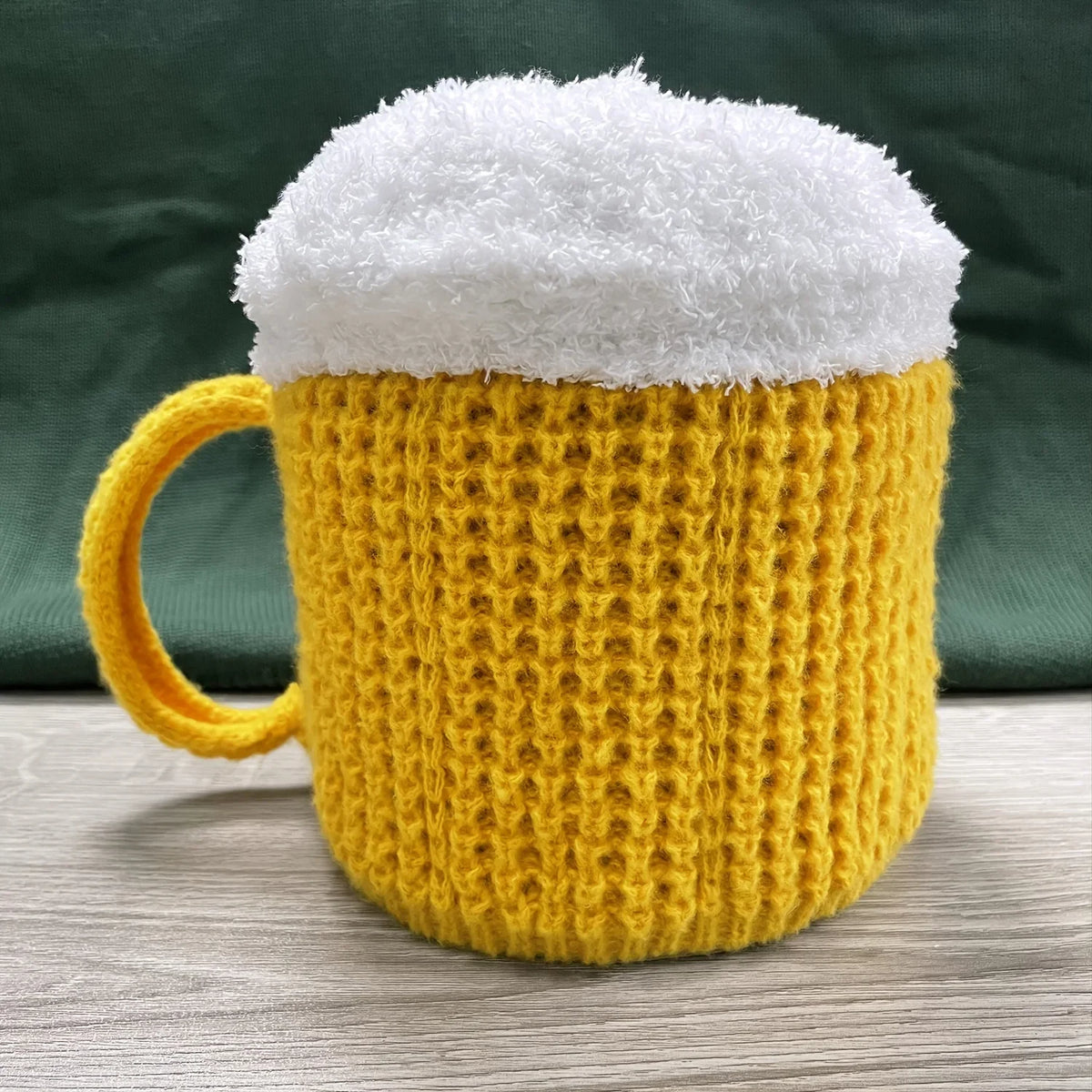 Beer Mug-Inspired Creative Knitted Hat