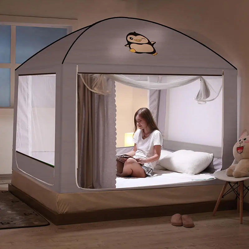 Dust-Proof Anti-Fall Long Sleep Mosquito Bed Tent - Image 0