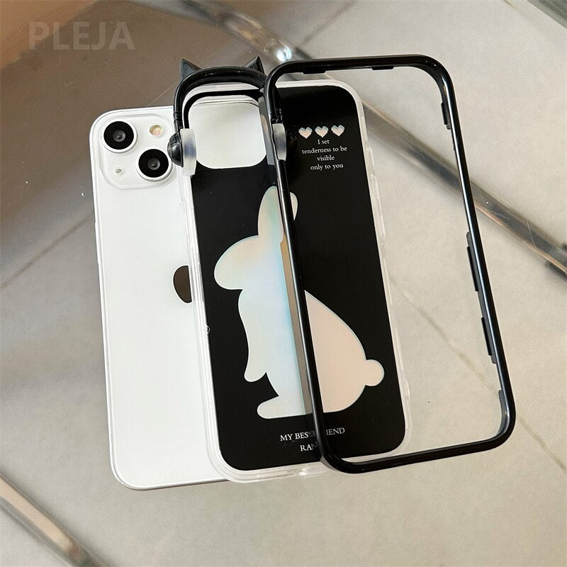 Fuzzy Bunny iPhone Cover Case - Image 3