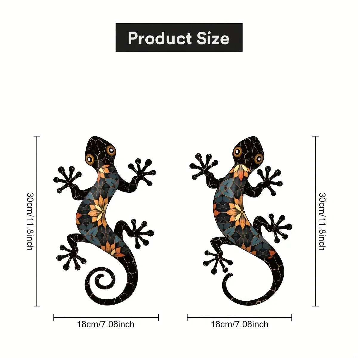 Artistic Mosaic Gecko Wall Decor - Image 6