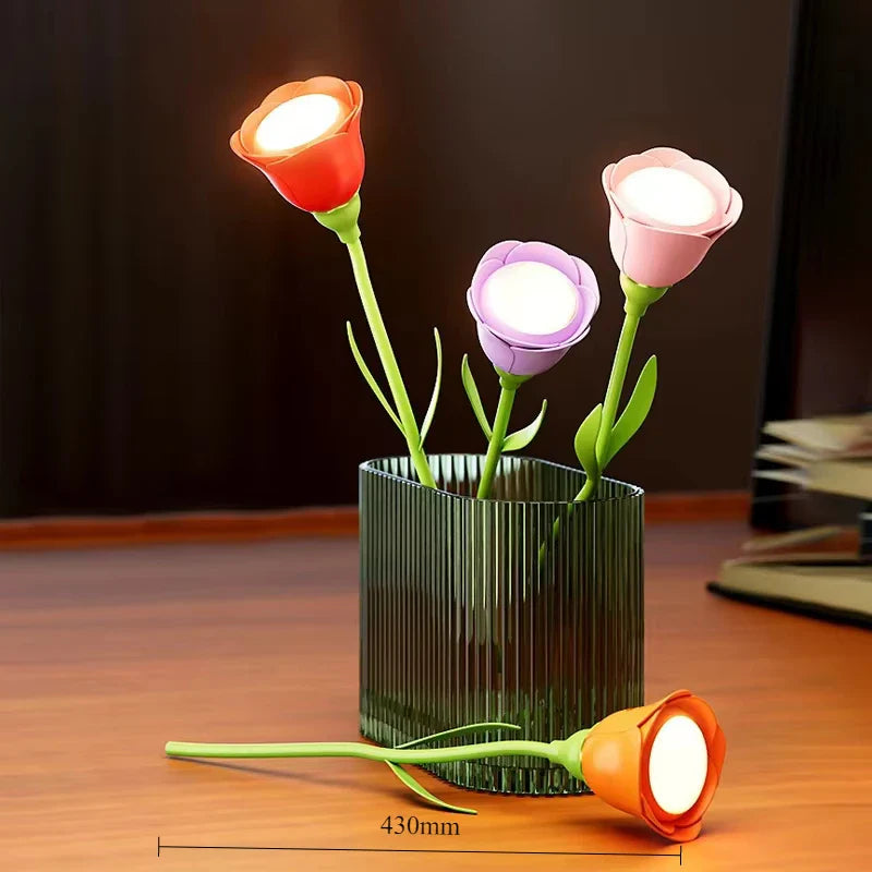 Last Rose Blooming Rose Accent Desk Lamp - Image 2