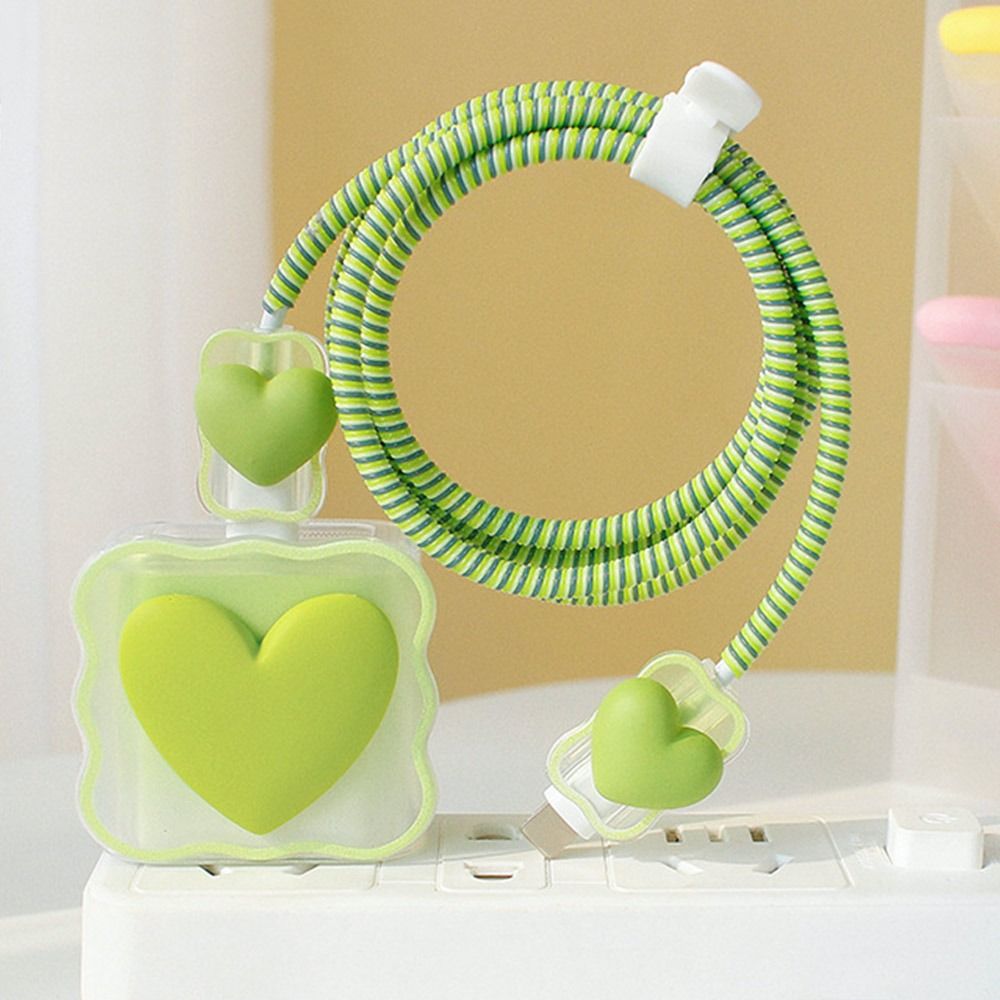 Transparent Love Charging Cable Protector Case