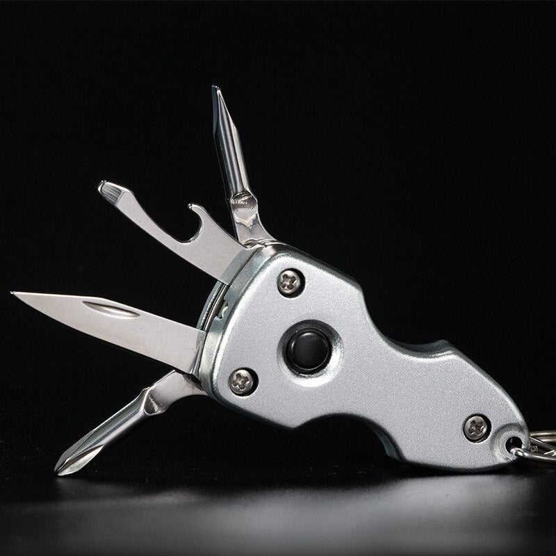 6in1 Stainless Steel Adventure Pro Tool Keychain - Image 4