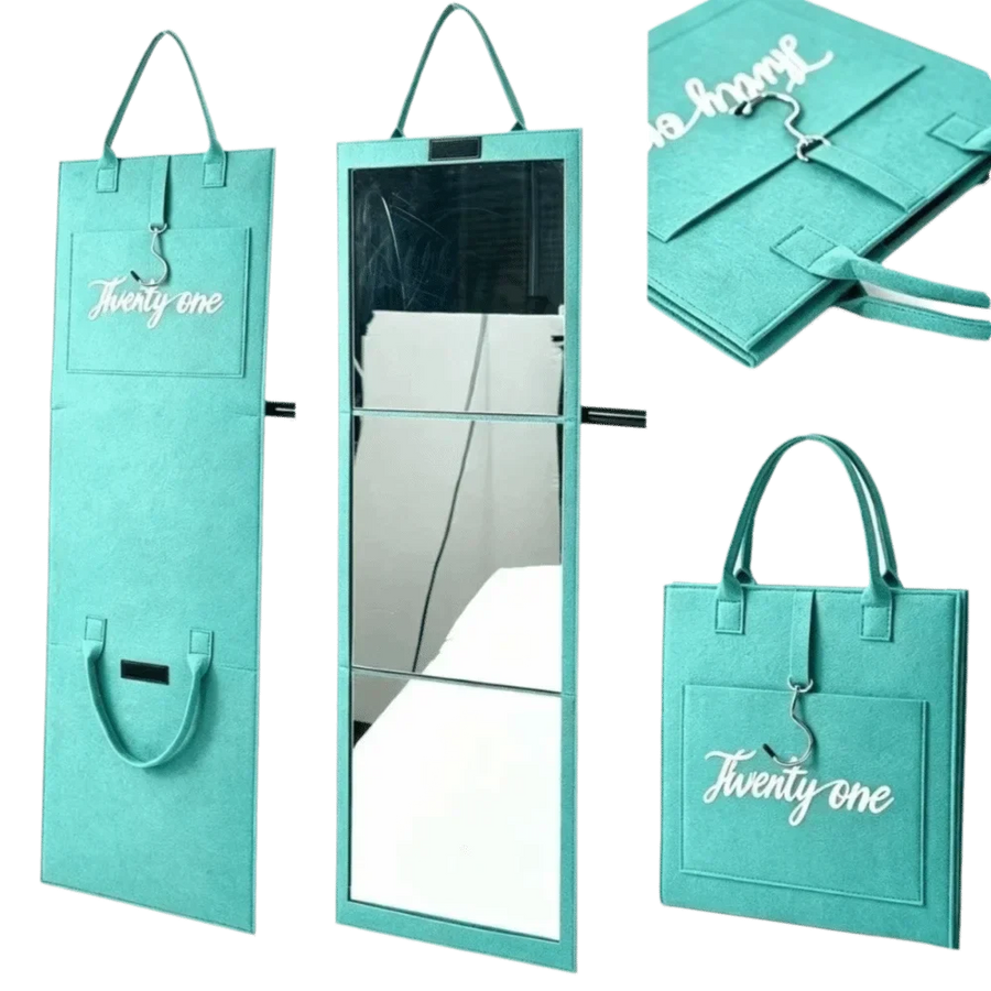 Calm Reflection Portable Full Length Standing Mirror