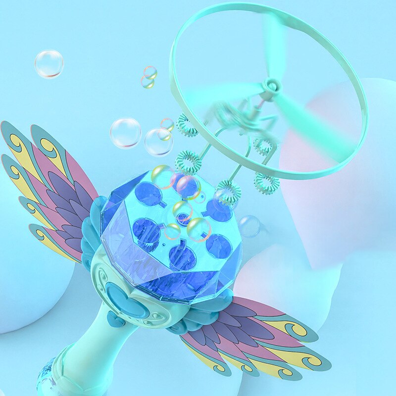 Flying Magic Heart Bubble Maker Toy - Image 2