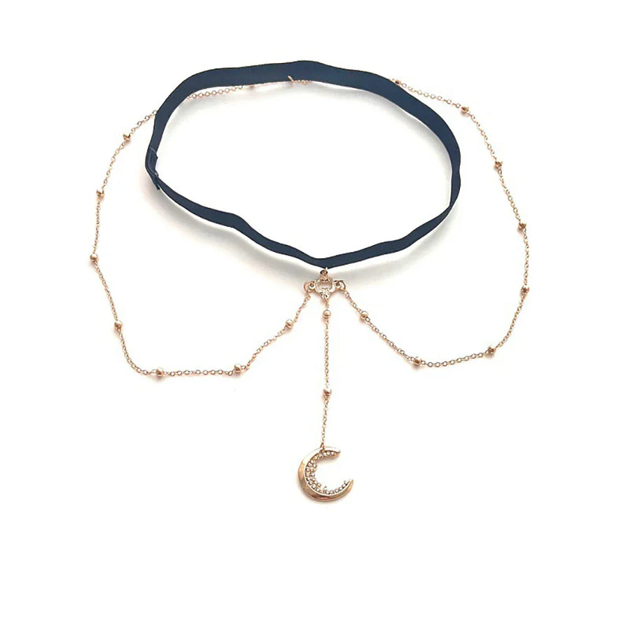 Moon Charm Adjustable Elegant Rhinestone Jewelry - Image 2