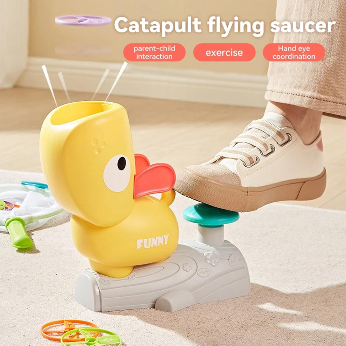 Duck Flying Air Disc Launcher Toy