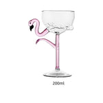 Pink Flamingo Cocktail Clear Party Glasses