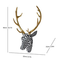 Artistic Deer Head Sculptural Wall Decor - Image 7