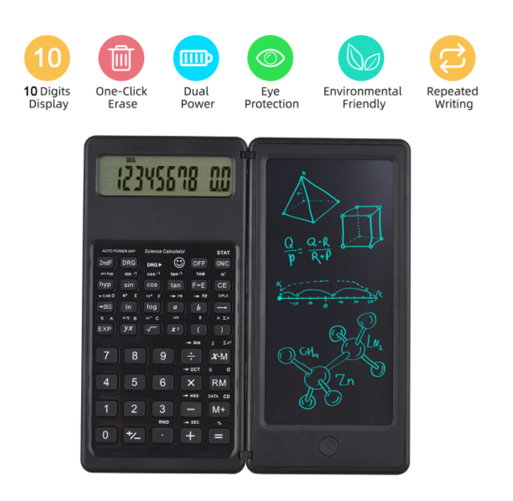 Foldable Digital Drawing Pad Calculator with Stylus - Image 6