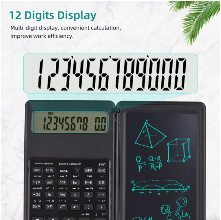 Foldable Digital Drawing Pad Calculator with Stylus - Image 7