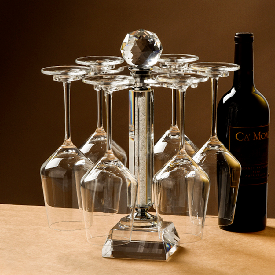 Rotatable Crystal Wine Glass Holder - Image 7