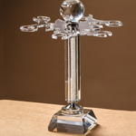 Rotatable Crystal Wine Glass Holder