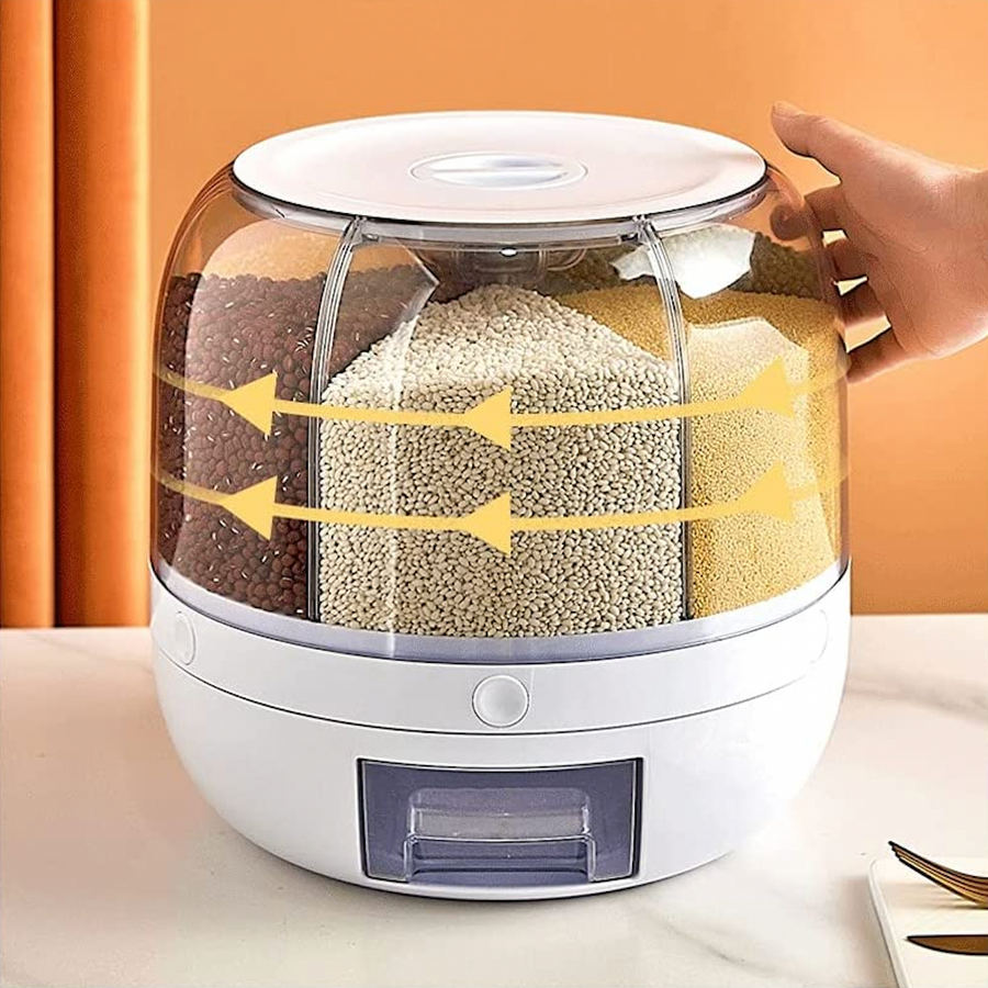 Rotating Grain Organizing Food Dispenser - Image 1