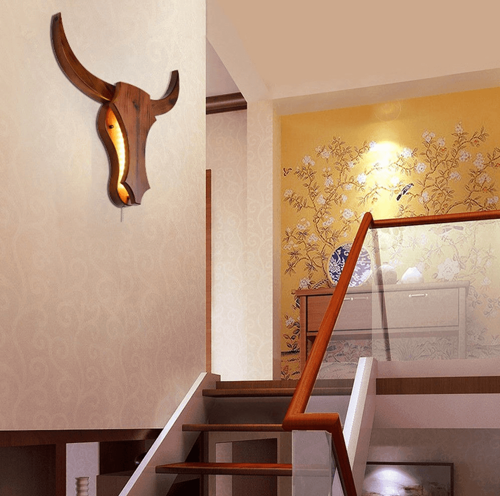 Nordic Style Bull Head Creative Lamps · Mavigadget