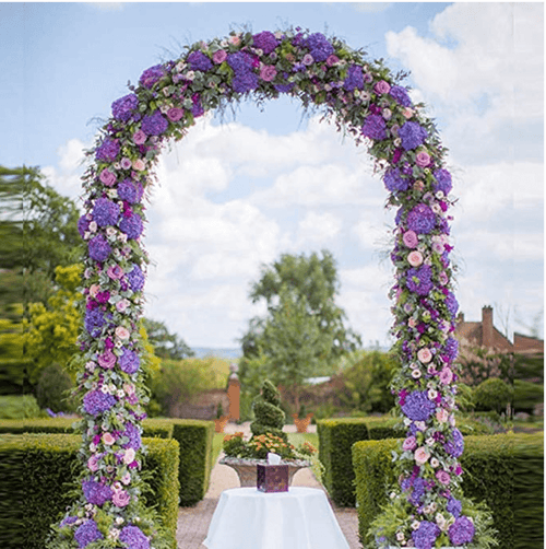 Wedding Decoration Party Props White Metal Wedding Arch - Image 0