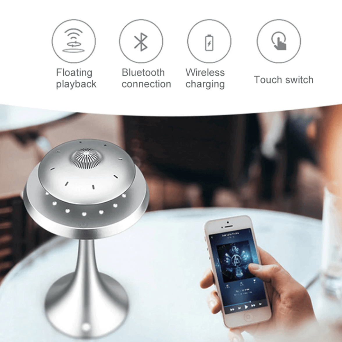 Levitating Magnetic UFO Wireless Speaker - MaviGadget