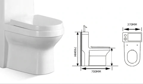 Modern Japanese Toilet Top with Sink on Top - Image 6