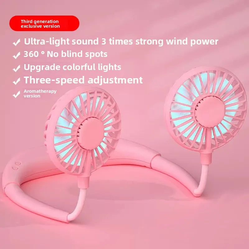 Adjustable Hands-Free Neck Cooling Fan - Image 5