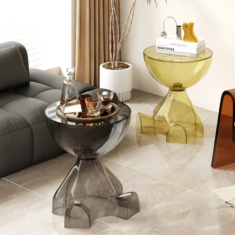 European Acrylic Transparent Space-Saving Coffee Table - Image 5