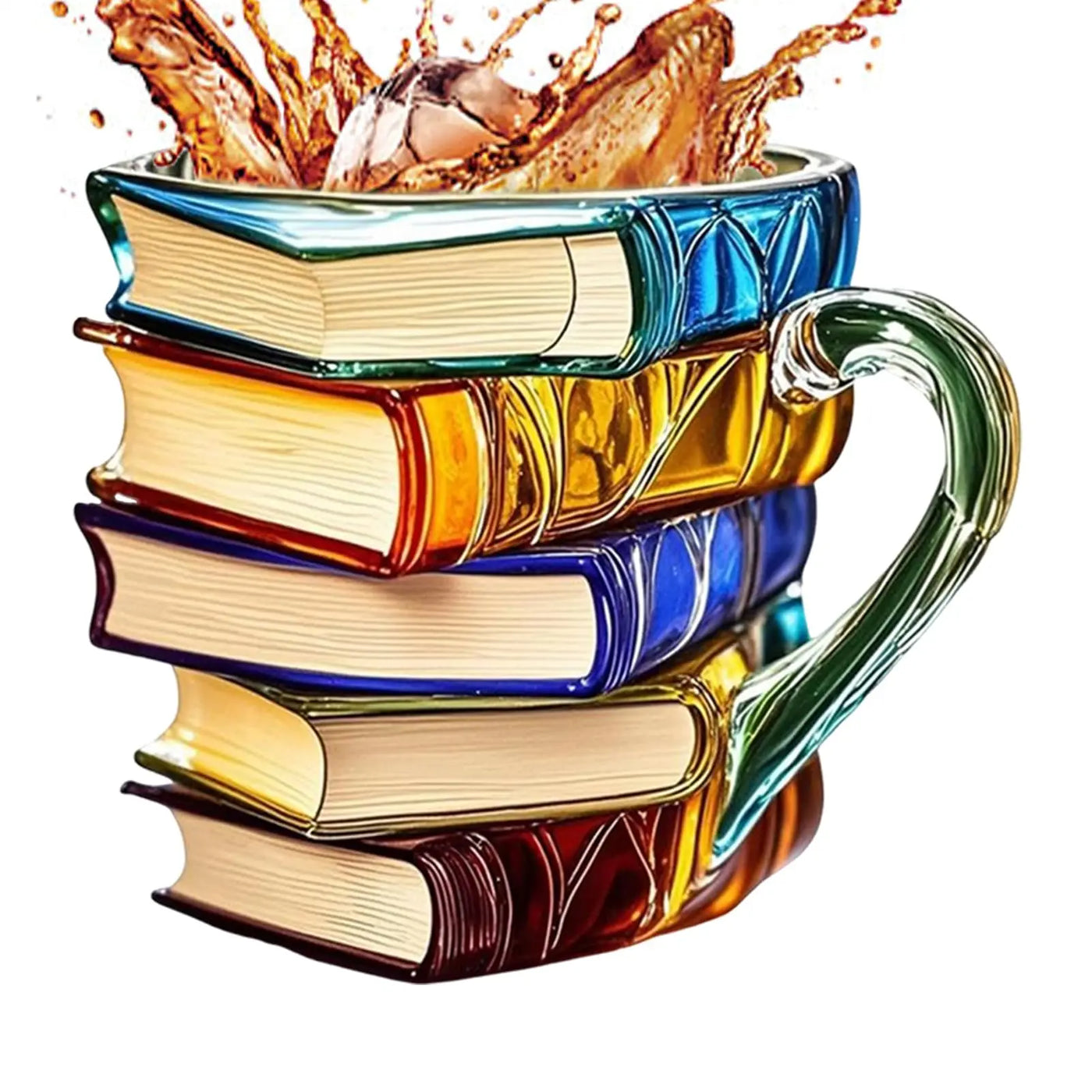 Stacked Books Shape Coffee Mug - Image 5