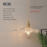 Nordic Brilliance Transparent Glass Pendant Lamp