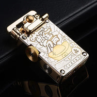 Ottonara Hand-Engraved Vintage Brass Windproof Lighter - Image 5