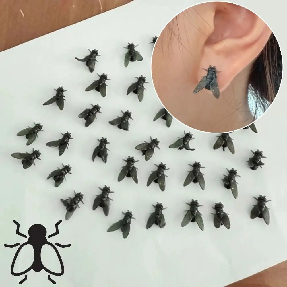 Realistic Fly Abstract Earrings - Image 6
