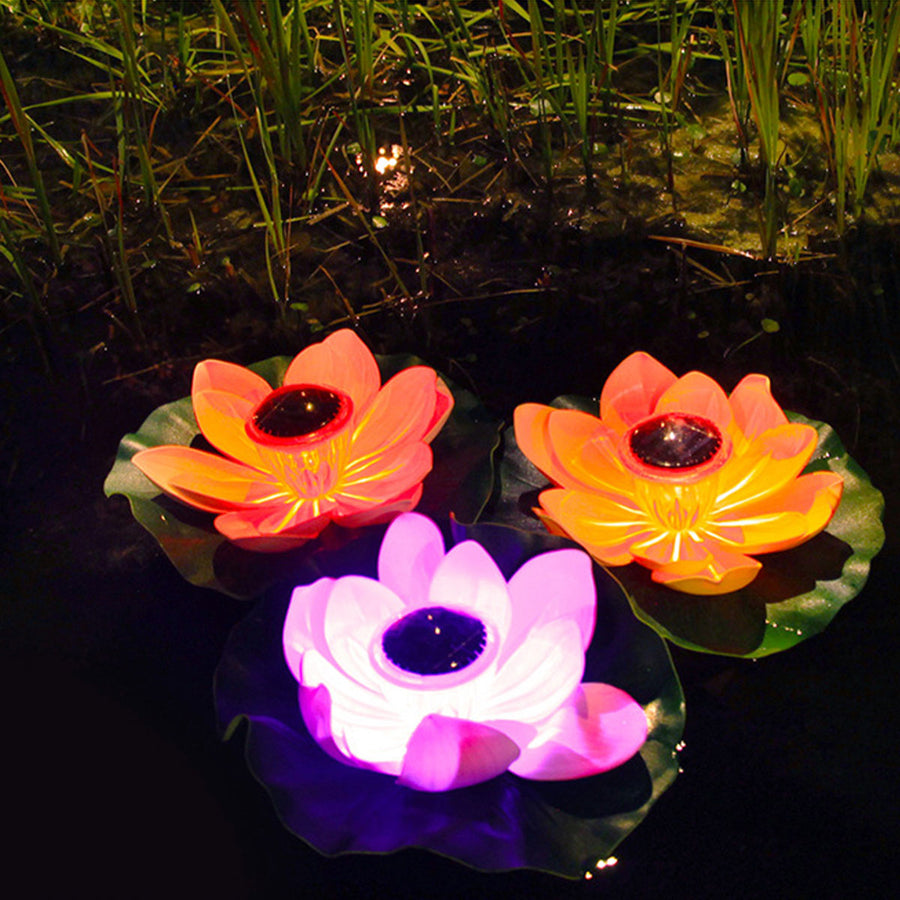Solar Powered Floating Lotus Lamp - Image 8