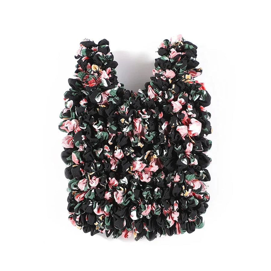 Floral Stretch Shopper Mini Elastic Bag - Image 13