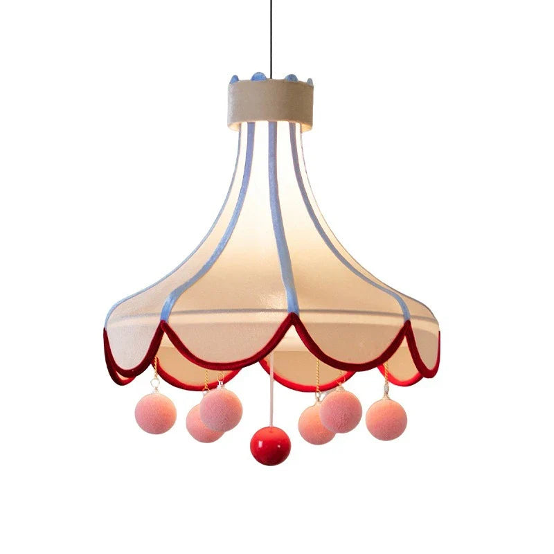 Tent Canopy Pom-Pom Pendant Ceiling Lamp - Image 5