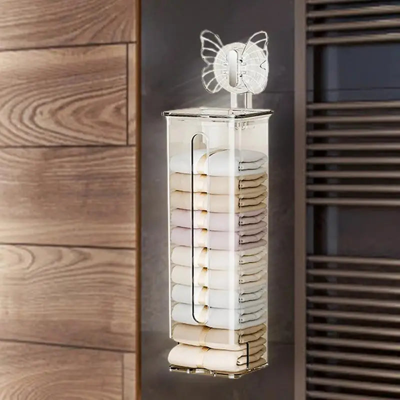 Transparent Multifunctional Wall-Mounted Sock Organizer - Image 0