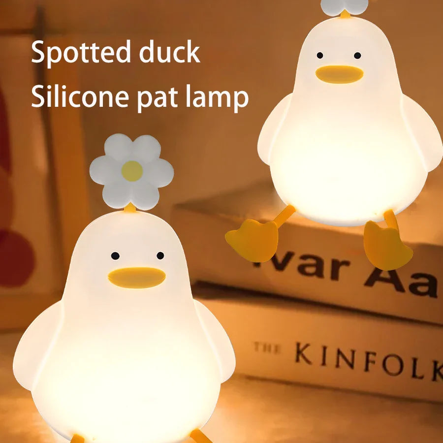 Cute Flower Duck Phone Holder Night Lamp - Image 5