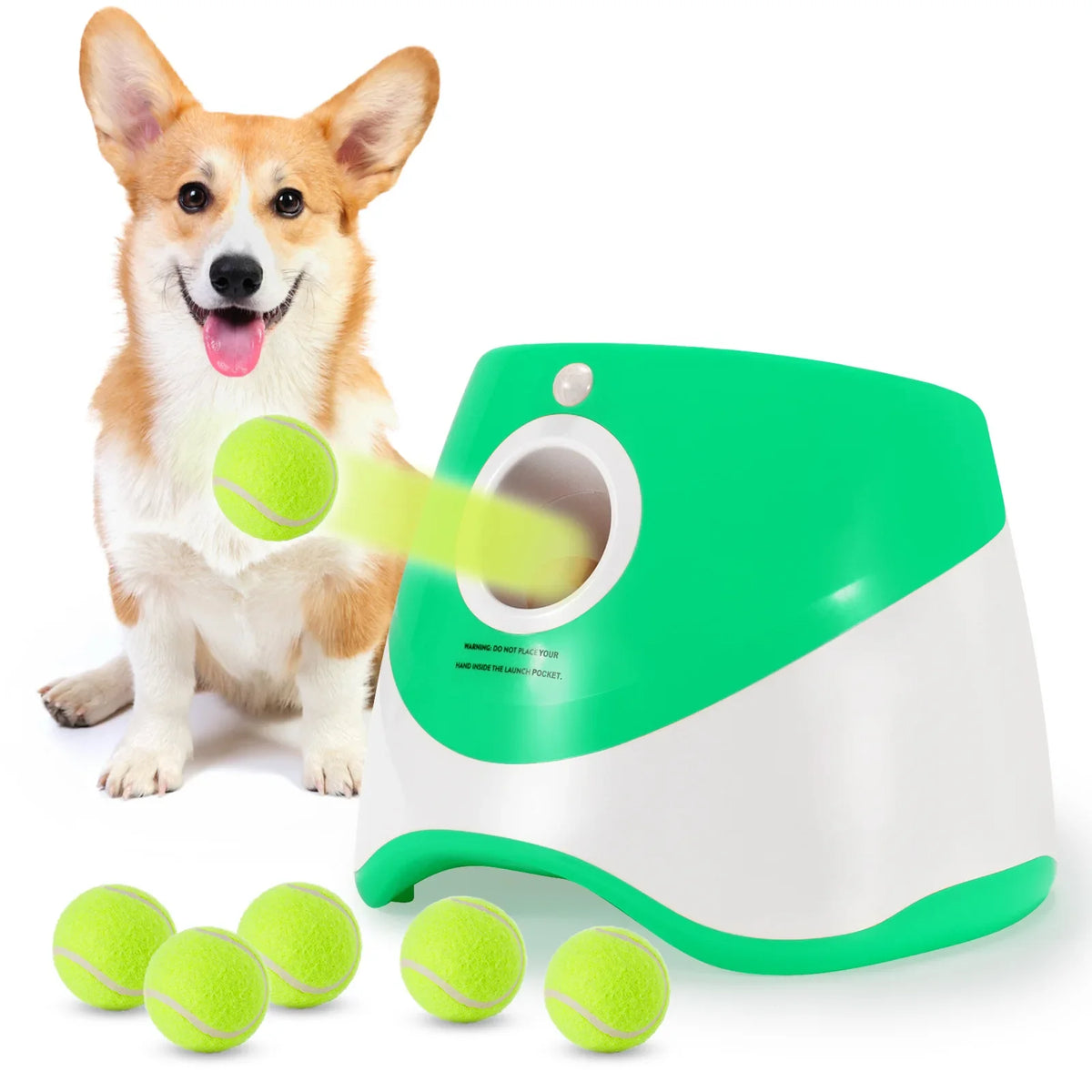 Pet Interactive Automatic Ball Launcher